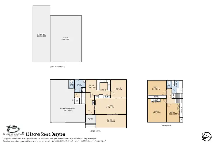 Floorplan of Homely house listing, 13 Ladner St, Drayton QLD 4350