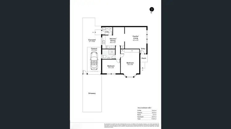 Floorplan of Homely house listing, 1/3 Ferguson Ave, Myrtle Bank SA 5064
