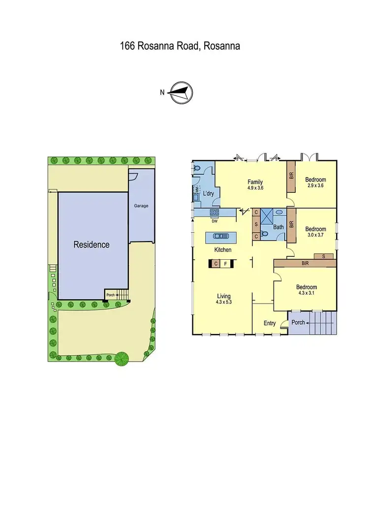 Floorplan of Homely house listing, 166 Rosanna Rd, Rosanna VIC 3084