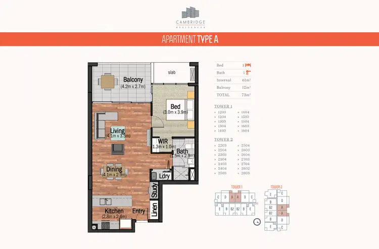 Floorplan of Homely apartment listing, 2404/42 Laver Dr, Robina QLD 4226