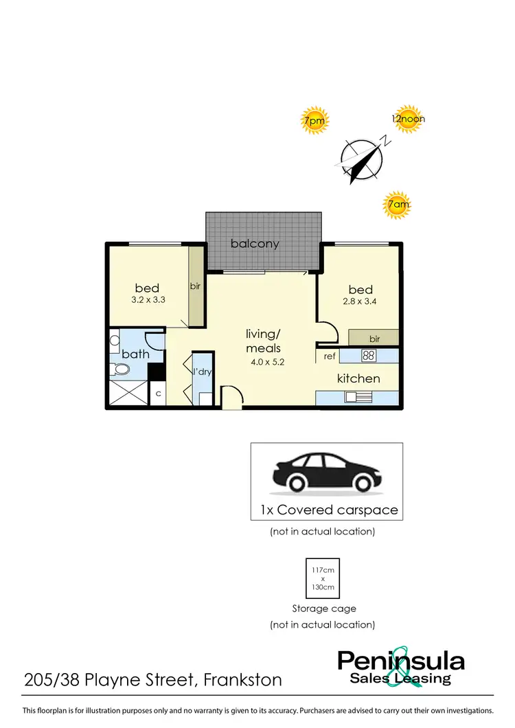 Floorplan of Homely apartment listing, 205/38 Playne St, Frankston VIC 3199