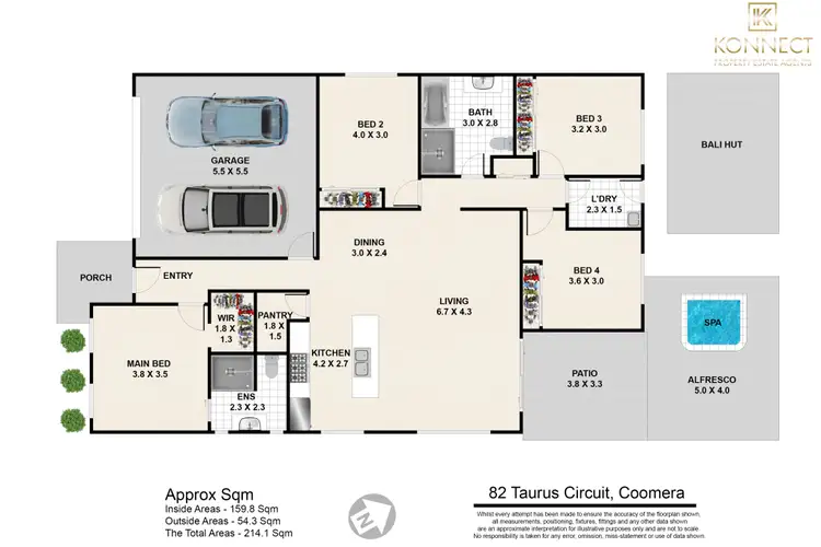 Floorplan of Homely house listing, 82 Taurus Circuit, Coomera QLD 4209