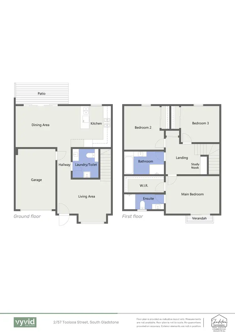 Floorplan of Homely townhouse listing, 2/57 Toolooa St, South Gladstone QLD 4680