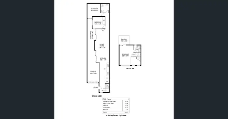 Floorplan of Homely house listing, 26 Bradley Terrace, Lightsview SA 5085