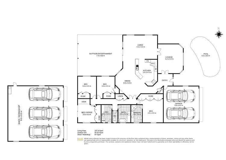 Floorplan of Homely house listing, 311 Ramsay St, Middle Ridge QLD 4350