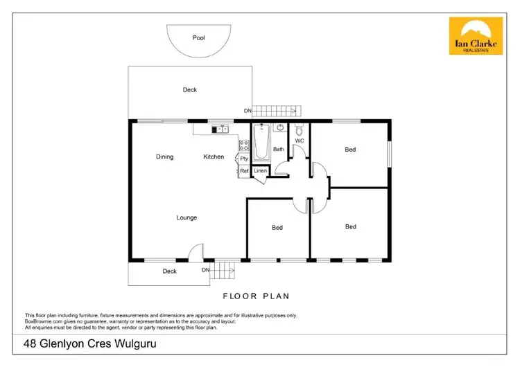 Floorplan of Homely house listing, 48 Glenlyon Dr, Wulguru QLD 4811