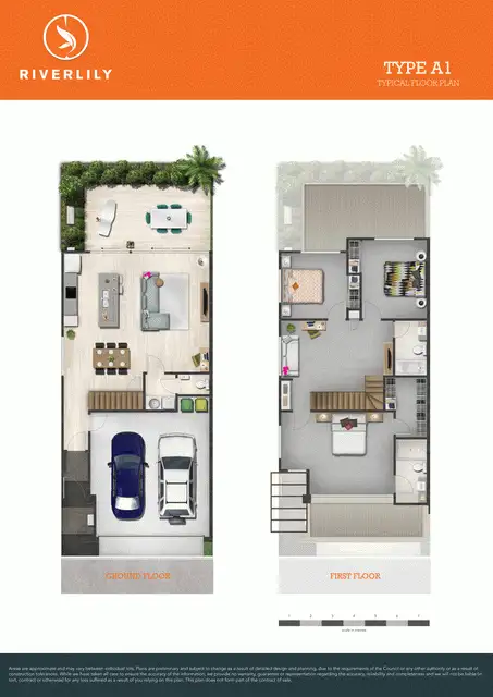 Floorplan of Homely townhouse listing, 52/42 Stadium Dr, Robina QLD 4226