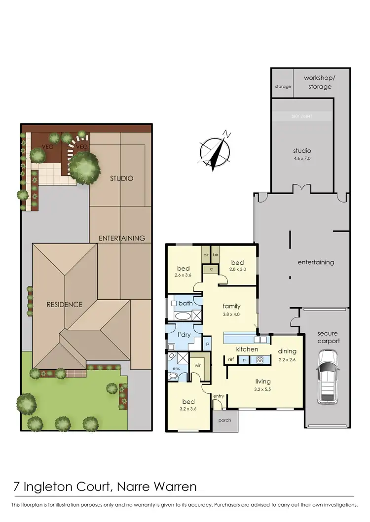 Floorplan of Homely house listing, 7 Ingleton Ct, Narre Warren VIC 3805