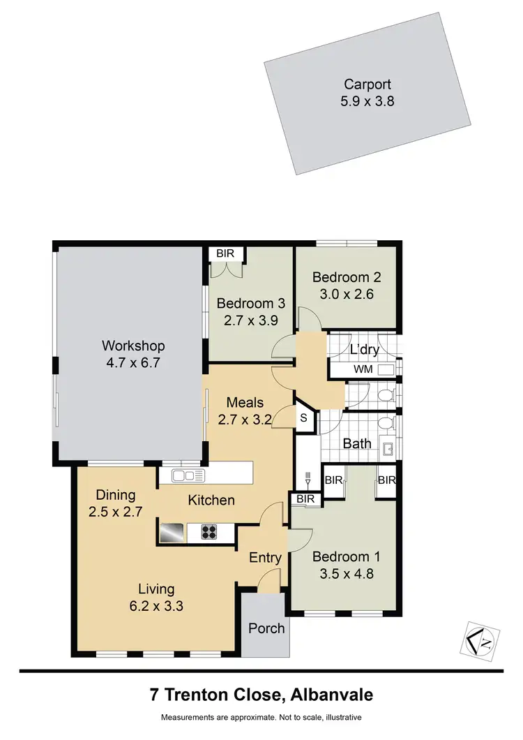 Floorplan of Homely house listing, 7 Trenton Cl, Albanvale VIC 3021