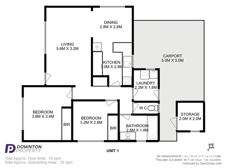 Floorplan of Homely house listing, 1/26 O'Brien St, Glenorchy TAS 7010