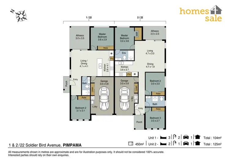 Floorplan of Homely house listing, 2/22 Soldier Bird Ave, Pimpama QLD 4209