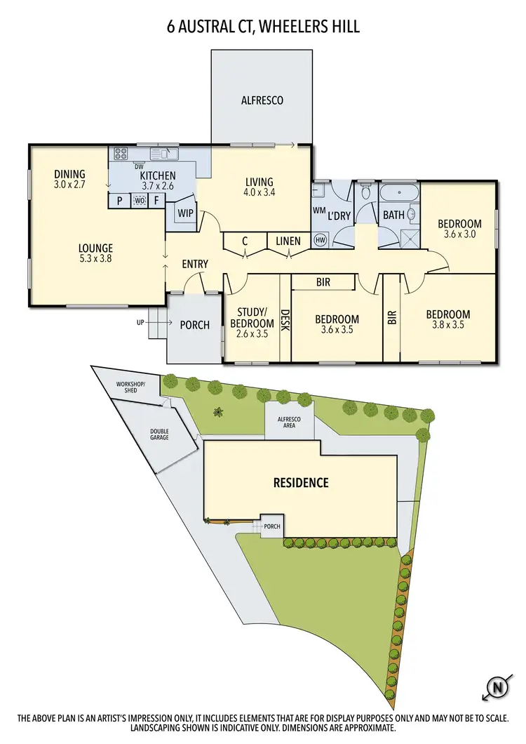 Floorplan of Homely house listing, 6 Austral Ct, Wheelers Hill VIC 3150