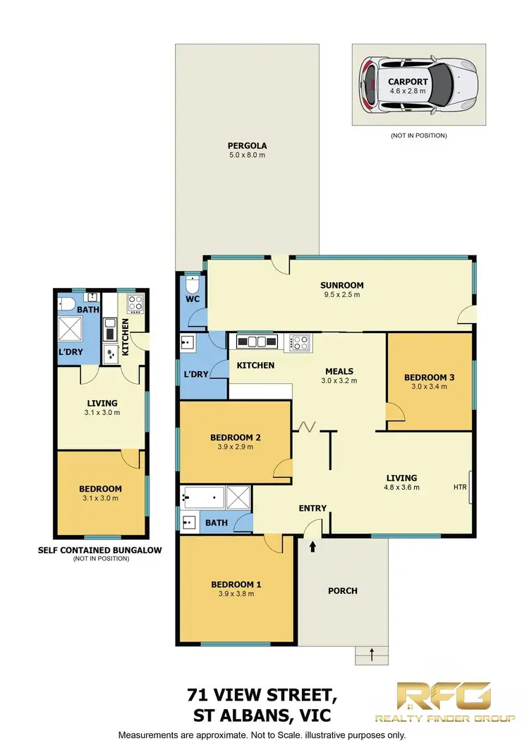 Floorplan of Homely house listing, 71 View St, St Albans VIC 3021