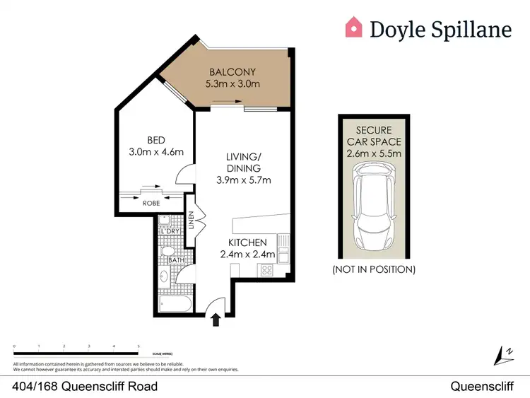Floorplan of Homely unit listing, 404/168 Queenscliff Road, Queenscliff NSW 2096