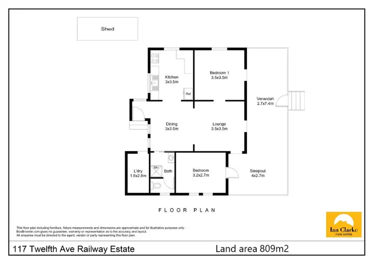 Floorplan of Homely house listing, 117 Twelfth Ave, Railway Estate QLD 4810