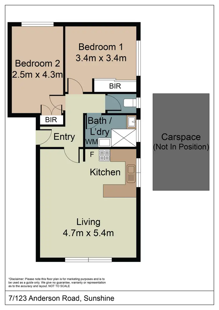 Floorplan of Homely flat listing, 7/123 Anderson Rd, Albion VIC 3020