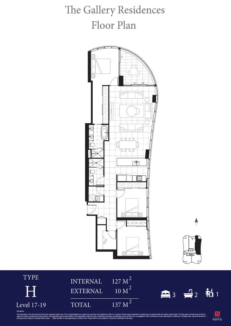 Floorplan of Homely apartment listing, L17/28 Second Ave, Broadbeach QLD 4218
