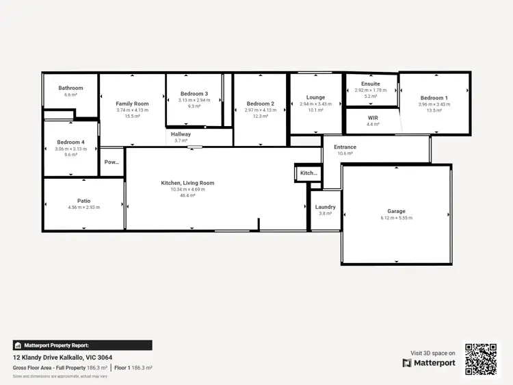 Floorplan of Homely house listing, 12 Klandy Dr, Kalkallo VIC 3064