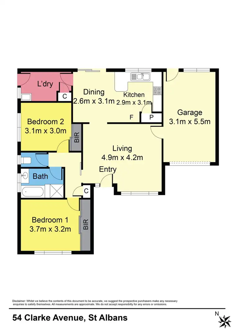 Floorplan of Homely house listing, 54 Clarke Ave, St Albans VIC 3021