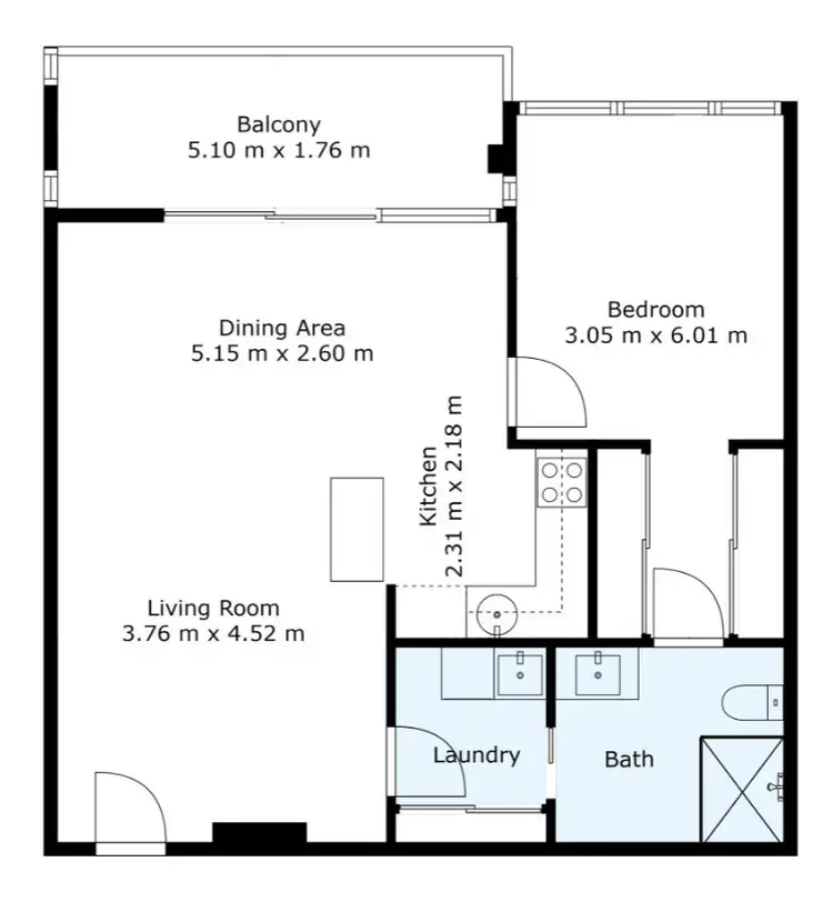 Floorplan of Homely apartment listing, 80/3 London Circuit, City ACT 2601