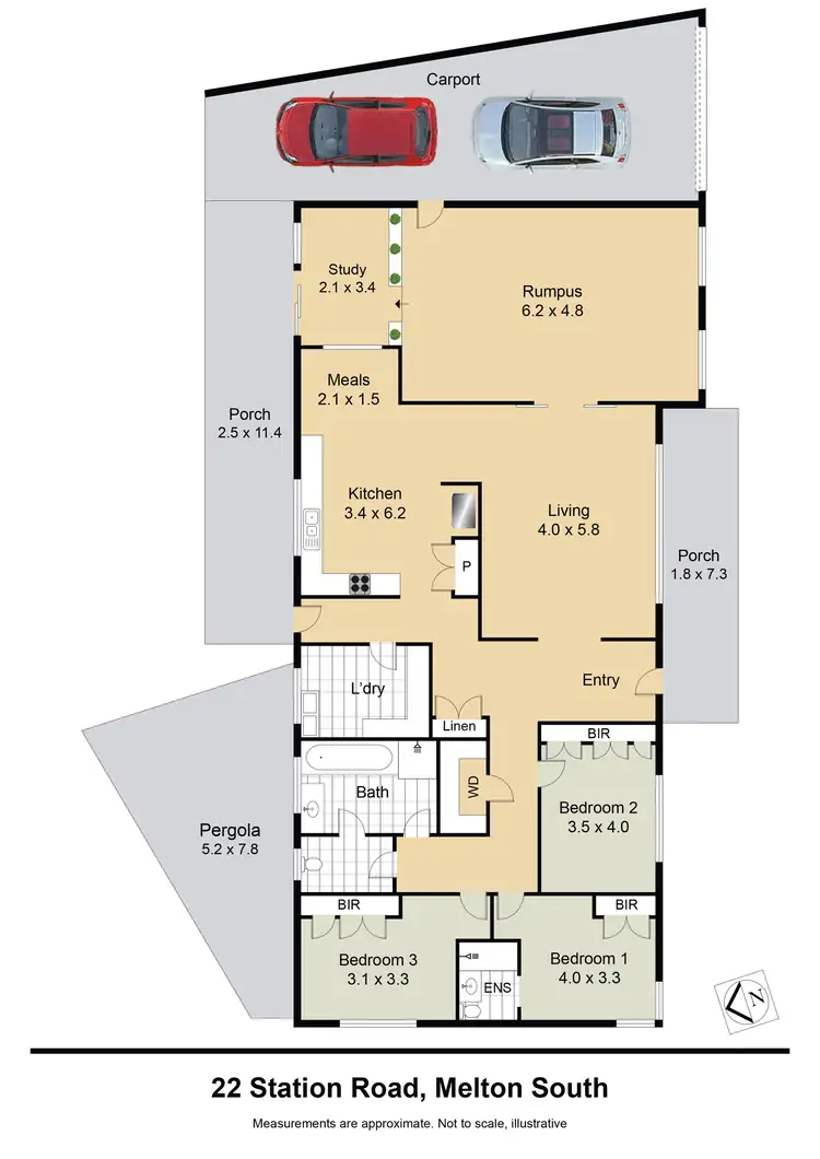 Floorplan of Homely house listing, 22 Station Rd, Melton South VIC 3338