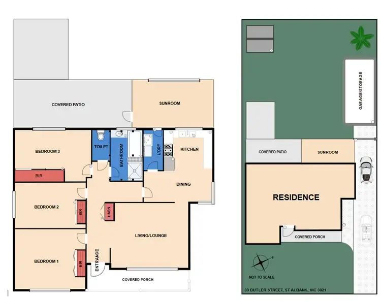 Floorplan of Homely house listing, 33 Butler St, St Albans VIC 3021