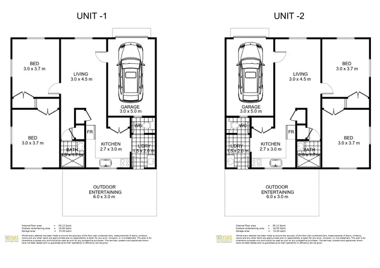 Floorplan of Homely semi-detached listing, 109 Drayton Rd, Harristown QLD 4350