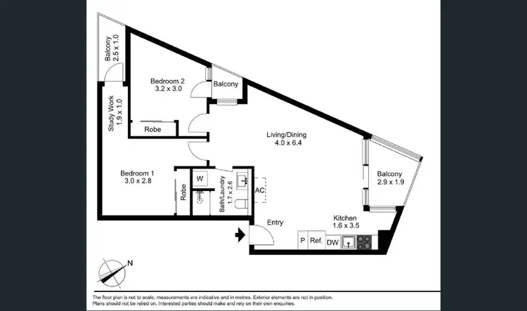 Floorplan of Homely apartment listing, 607/240 Barkly Street, Footscray VIC 3011