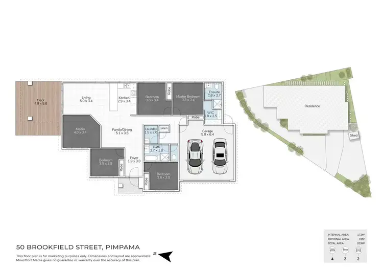 Floorplan of Homely house listing, 50 Brookfield St, Pimpama QLD 4209