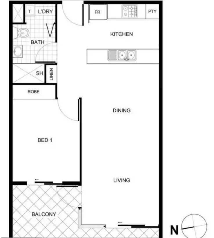 Floorplan of Homely apartment listing, 11/10 Randell Street, Dickson ACT 2602