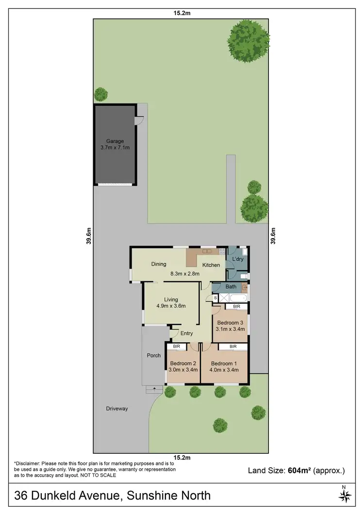 Floorplan of Homely house listing, 36 Dunkeld Ave, Sunshine North VIC 3020