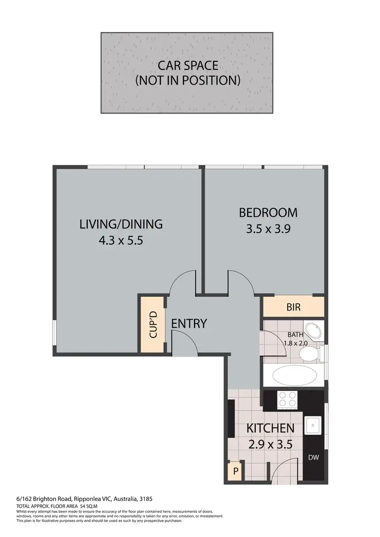 Floorplan of Homely apartment listing, 6/162 Brighton Road, Ripponlea VIC 3185