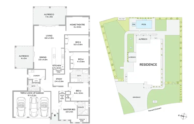 Floorplan of Homely house listing, 9 Pennard Cres, Luddenham NSW 2745