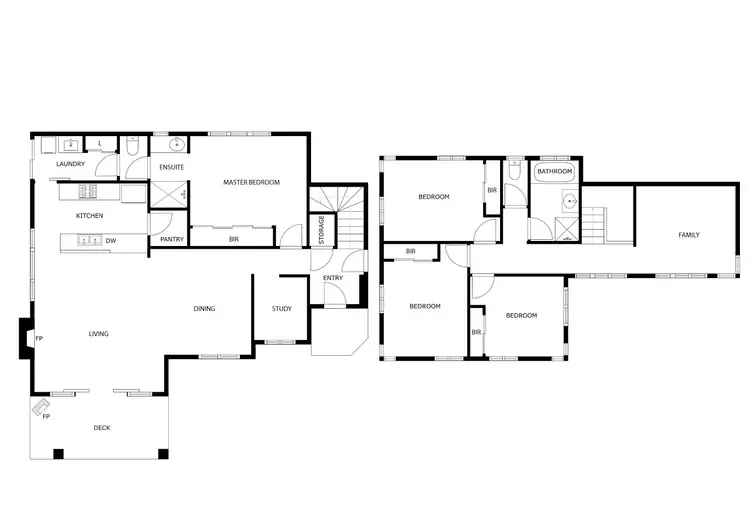 Floorplan of Homely house listing, 35A Ochiltree Way, Kardinya WA 6163