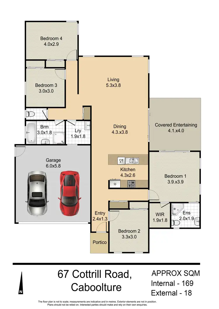 Floorplan of Homely house listing, 67 Cottrill Rd, Caboolture QLD 4510