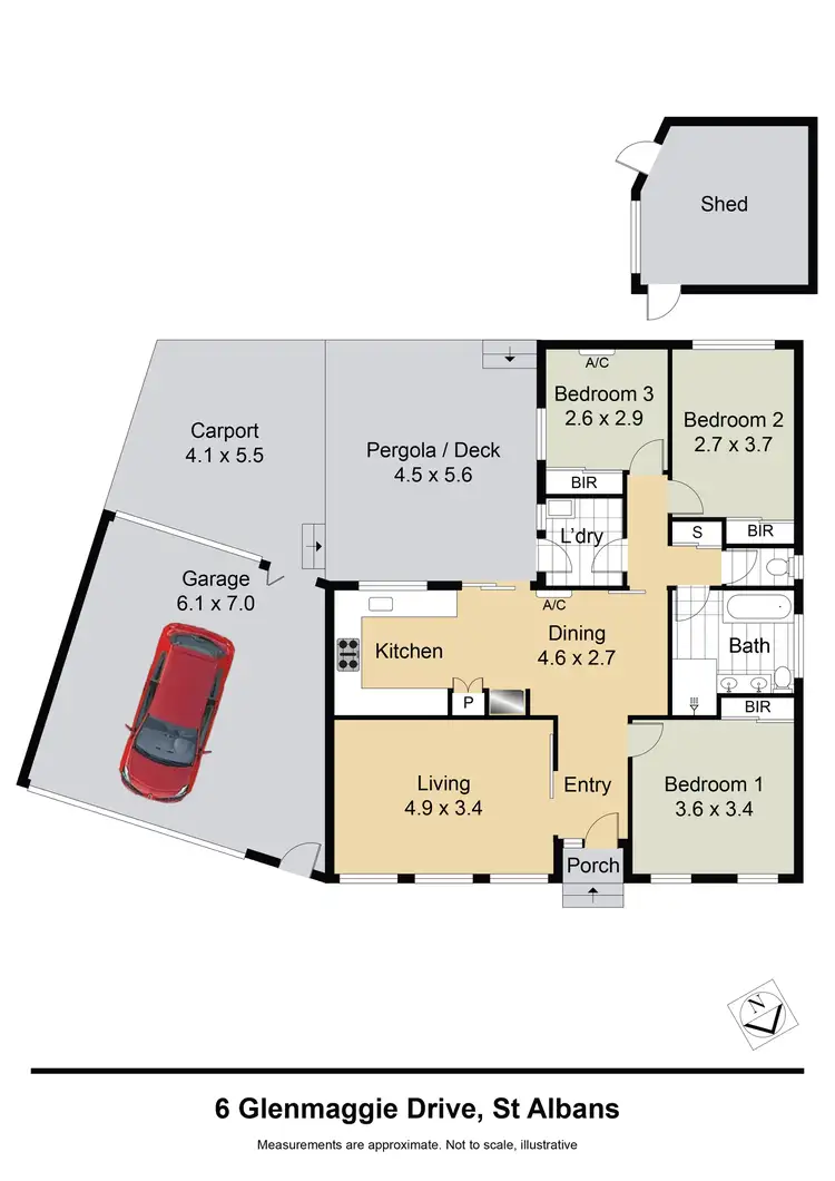 Floorplan of Homely house listing, 6 Glenmaggie Dr, St Albans VIC 3021