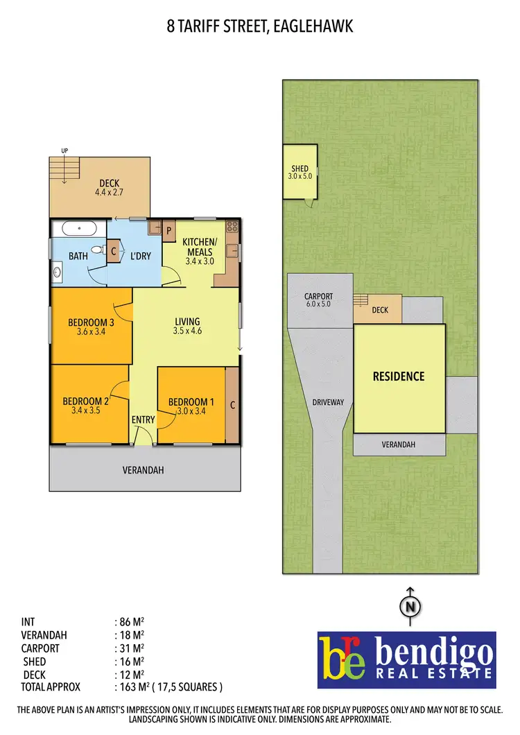 Floorplan of Homely house listing, 8 Tariff St, Eaglehawk VIC 3556