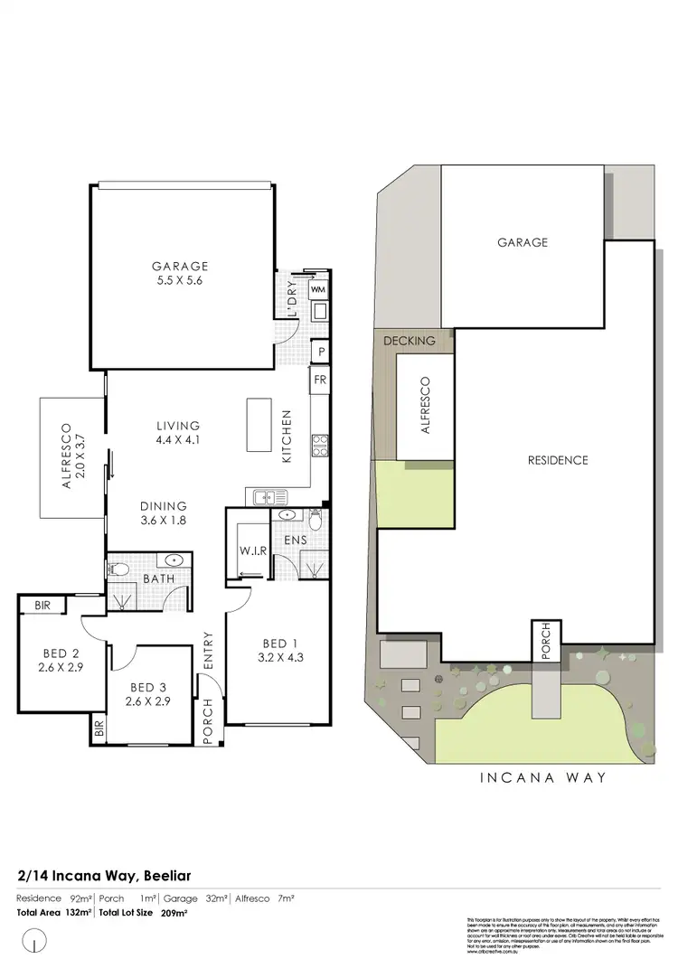 Floorplan of Homely house listing, 2/14 Incana Way, Beeliar WA 6164