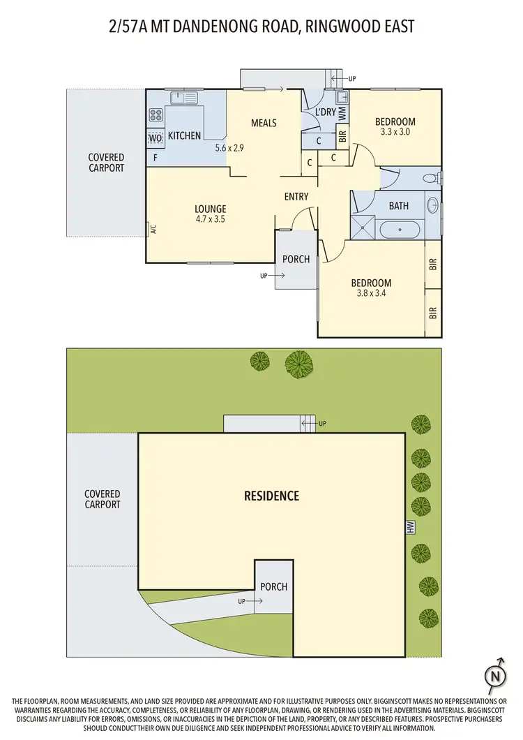 Floorplan of Homely unit listing, 2/57A Mt Dandenong Rd, Ringwood East VIC 3135