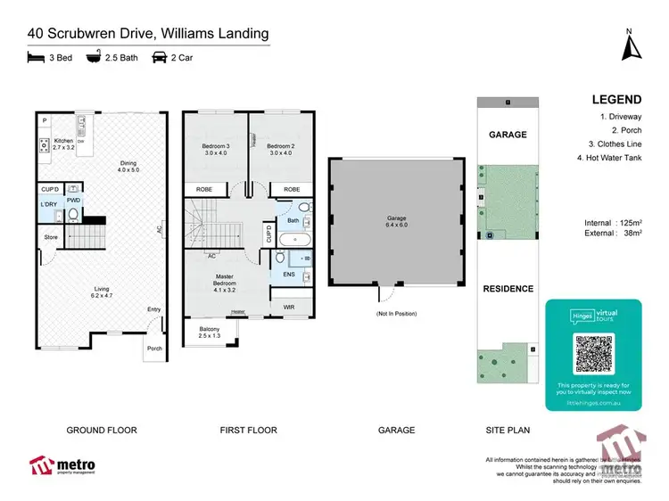 Floorplan of Homely house listing, 40 Scrubwren Drive, Williams Landing VIC 3027