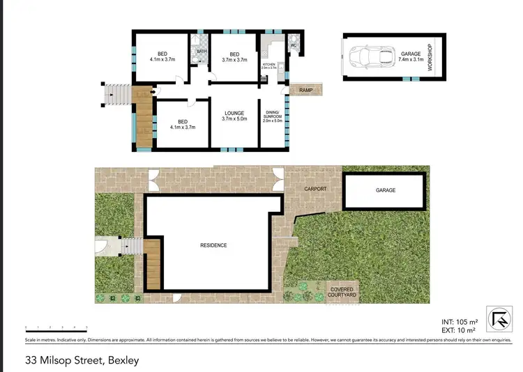 Floorplan of Homely house listing, 33 Milsop St, Bexley NSW 2207
