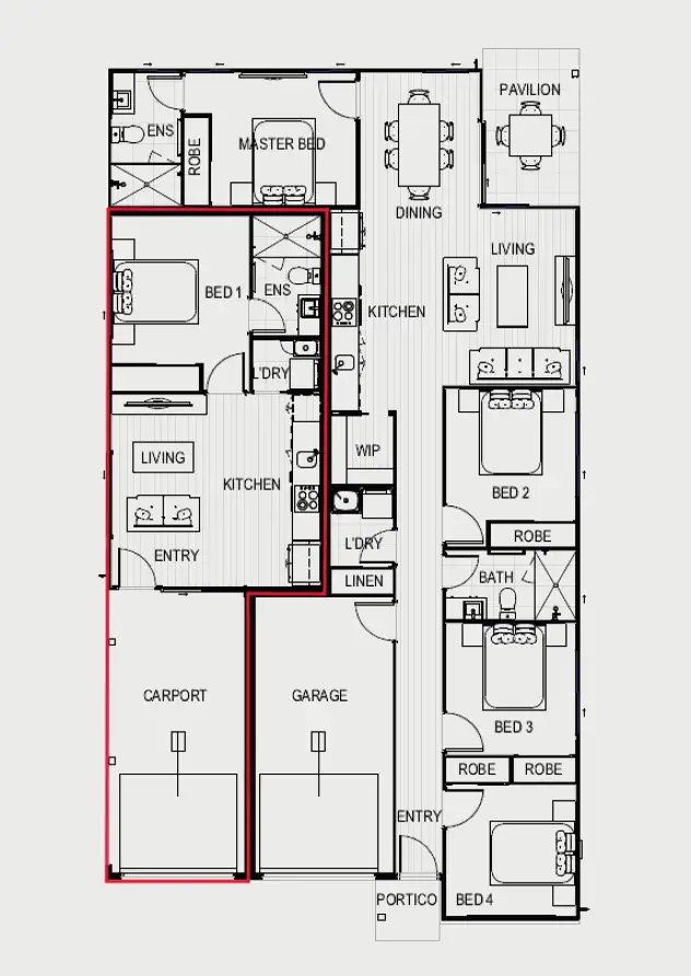 Floorplan of Homely semi-detached listing, 2/64 Bisschop Street, Deception Bay QLD 4508
