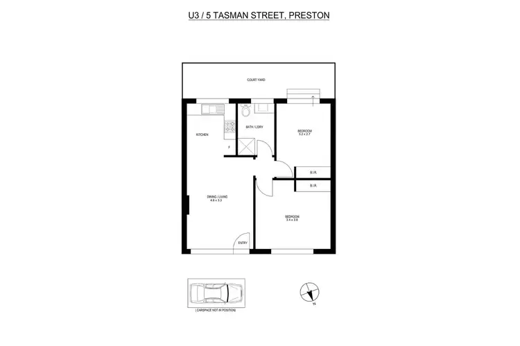 Floorplan of Homely apartment listing, 3/5 Tasman Street, Preston VIC 3072