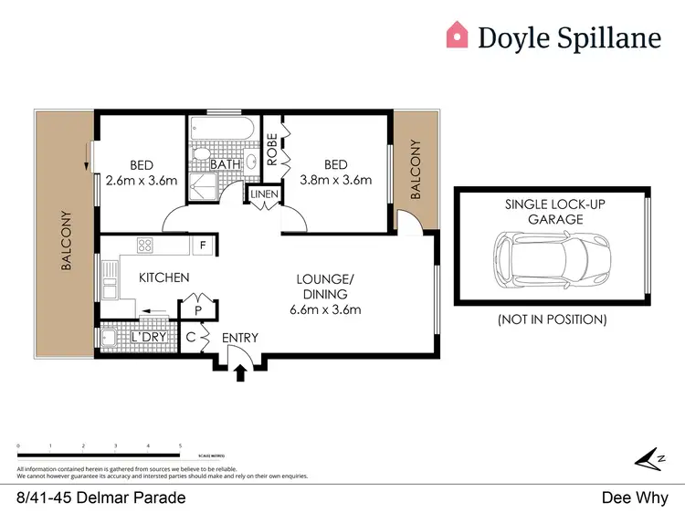 Floorplan of Homely apartment listing, 8/41-45 Delmar Parade, Dee Why NSW 2099