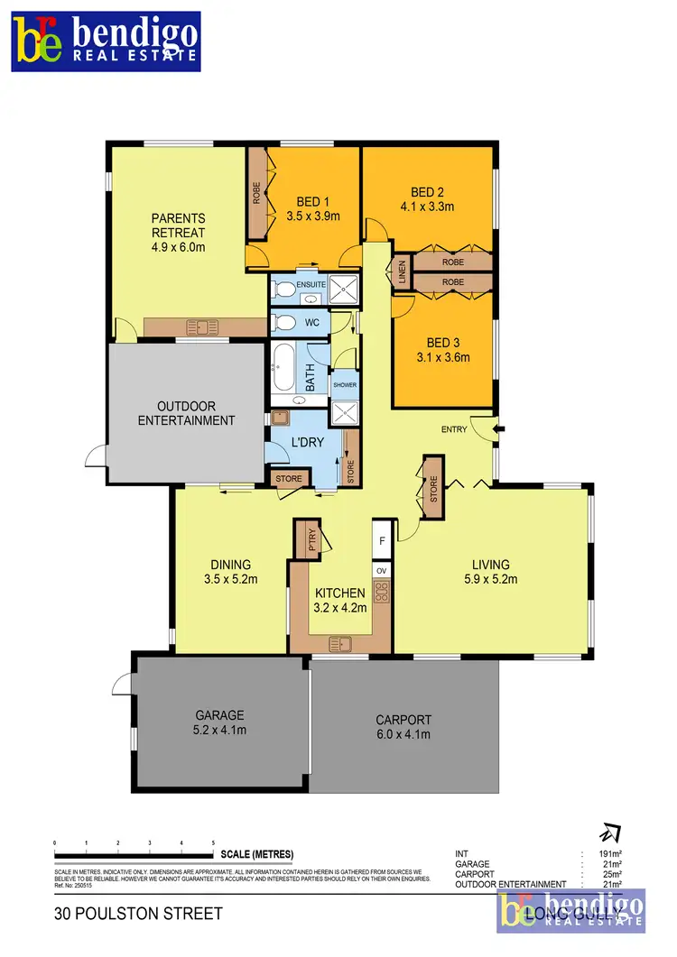 Floorplan of Homely house listing, 30 Poulston St, Long Gully VIC 3550