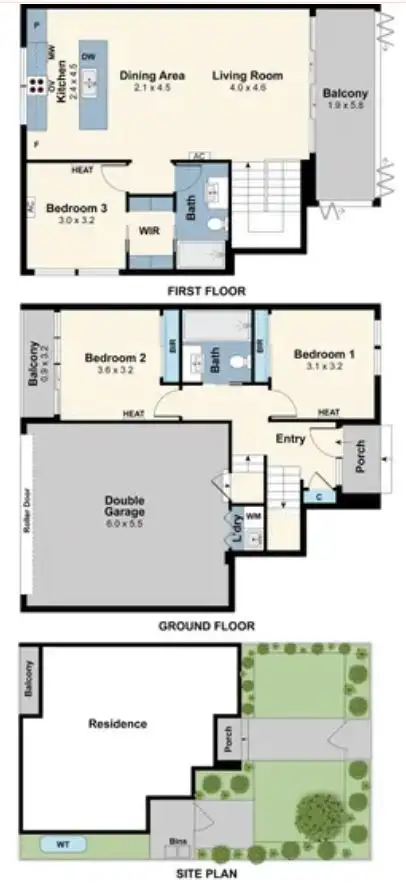Floorplan of Homely townhouse listing, 61A Surrey Rd, Blackburn North VIC 3130