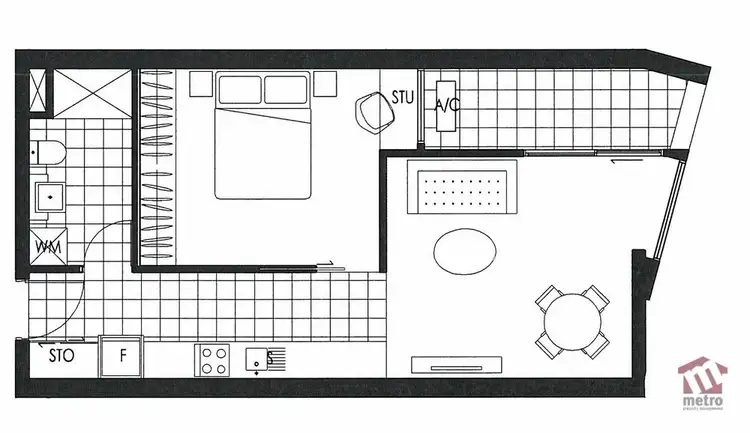 Floorplan of Homely apartment listing, 711/1 Lygon Street, Brunswick VIC 3056