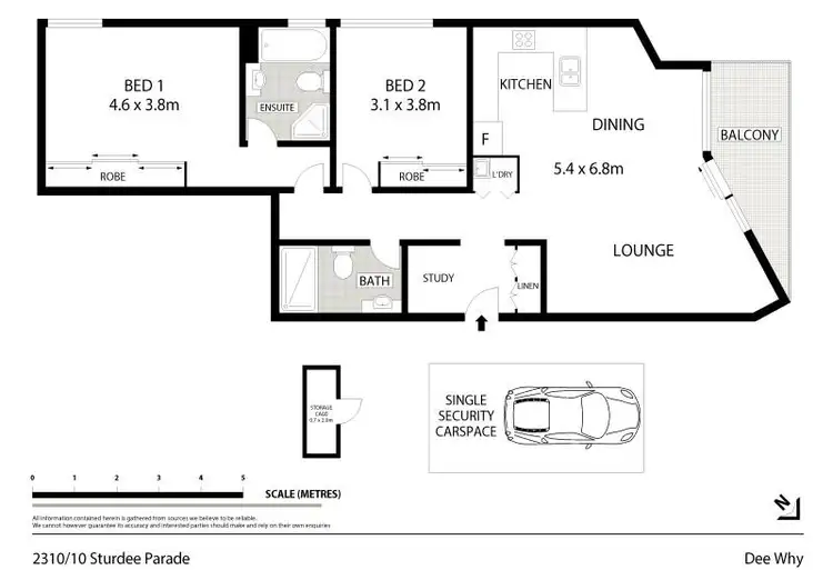 Floorplan of Homely apartment listing, 2310/10 Sturdee Parade, Dee Why NSW 2099
