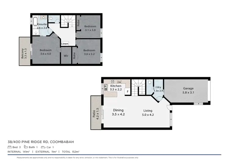 Floorplan of Homely townhouse listing, 38/400 Pine Ridge Rd, Coombabah QLD 4216