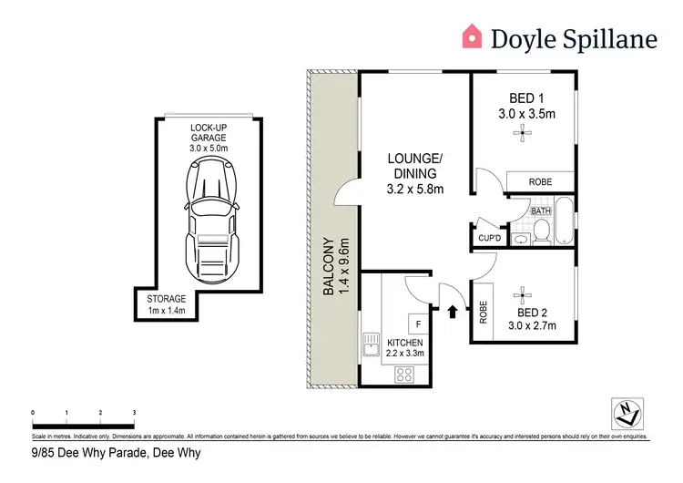 Floorplan of Homely apartment listing, 9/85 Dee Why Parade, Dee Why NSW 2099